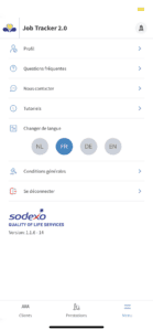 changer de langue sodexo