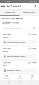 activity history job tracker 2.0