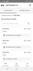 activity history job tracker 2.0